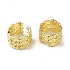 Hand Shaped Brass Cuff Earrings for Women&nbsp;EJEW-C097-05G-03