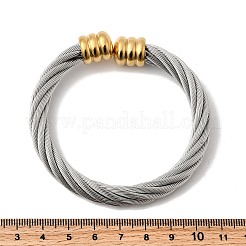 304 Stainless Steel Cuff Bangles&nbsp;BJEW-P310-26A-GP