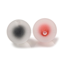 Transparent Frosted Acrylic Beads&nbsp;MACR-M026-06