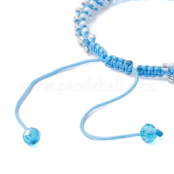 Round Glass Seed Braided Bead Bracelets&nbsp;BJEW-MZ00088-01