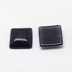 キャッツアイカボション  正方形  ブラック  10x10x2.5mm&nbsp;CE-J006-10x10mm-33