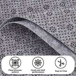 滑り止めタフティングクロス  厚い敷物の裏地の生地  長方形  グレー  1000x1800x1.5mm&nbsp;AJEW-WH0355-01
