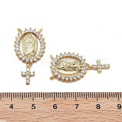 Brass Micro Pave Cubic Zirconia Pendants&nbsp;KK-Q006-53A-G