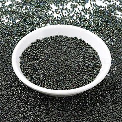 MIYUKIラウンドロカイユビーズ  日本製シードビーズ  11/0  （rr453)メタリックフォレストグリーンアイリス  11/0  2x1.3mm  穴：0.8mm  約1111個/10g&nbsp;X-SEED-G007-RR0453