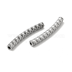 Non-Tarnish Textured 304 Stainless Steel Tube Beads&nbsp;LS-STAS-P319-41P