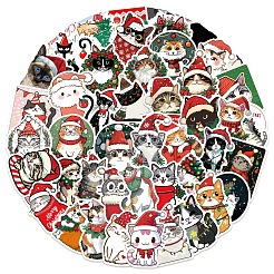 Christmas Cat PVC Waterproof Stickers&nbsp;PW-WG33E9A-01