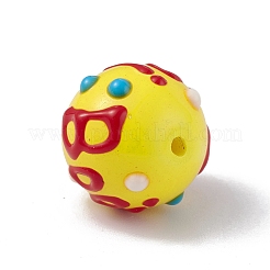 Opaque Painted Glass Beads&nbsp;LS-GLAA-B001-01A