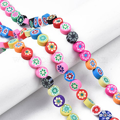 Handmade Polymer Clay Bead Strands&nbsp;CLAY-N006-78