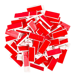 Rectangle Plastic Adhesive Back Bar Pins with Iron Pins&nbsp;JEWB-CP0001-38A