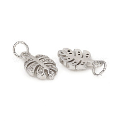 Brass Micro Pave Cubic Zirconia Charms&nbsp;ZIRC-L096-05P