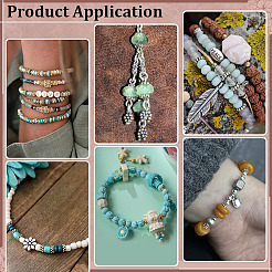 300Pcs 8 Styles Tibetan Style Alloy Spacer Beads&nbsp;FIND-PH0059-88