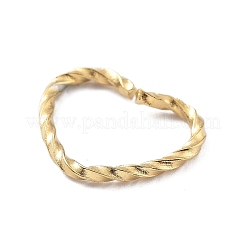 304ステンレススチールクイックリンクコネクター  ねじれた開いた連結リング  ハート  12x14x1.4mm  内径：8x12mm&nbsp;STAS-E210-01D-G