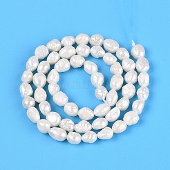 Natural Baroque Keshi Pearl Beads Strands&nbsp;PEAR-N031-01E