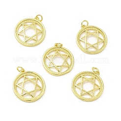 Brass Micro Pave Cubic Zirconia Pendants&nbsp;KK-E068-VB429