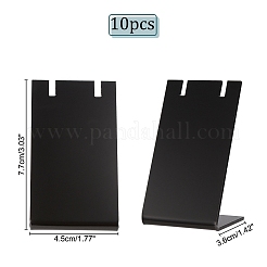アクリルイヤリングディスプレイスタンド  長方形  ブラック  3.6x4.5x7.7cm&nbsp;EDIS-WH0029-15A-WH