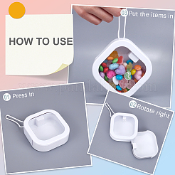 4Pcs 4 Colors Multifunctional Plastic Pocket-Sized Push Switch Organizers Case&nbsp;CON-SP0001-09