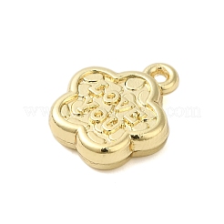 メッキ合金ペンダント  カドミウムフリー＆鉛フリー  あなたへの愛を込めた花  ゴールドカラー  15x12x3mm  穴：1.2mm&nbsp;PALLOY-S186-06G