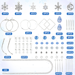 DIY Snowflake Earring Making Kits&nbsp;DIY-SC0032-83