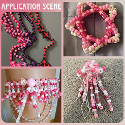 800Pcs Spray Painted Plastic Beads&nbsp;KY-SP0001-56B