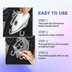 Glass Hotfix Rhinestone&nbsp;DIY-WH0303-801