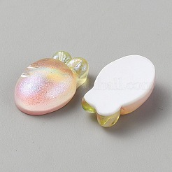 オペーク樹脂カボション  グリッターパウダー付き  ニンジン  23x15x8mm&nbsp;LS-CRES-CJC0011-001A