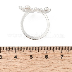 Alloy Enamel Cuff Open Rings for Women&nbsp;RJEW-T036-01P