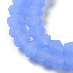 Imitation Jade Frosted Glass Bead Strands&nbsp;X1-GLAA-F029-JM4mm-B04