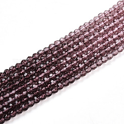 Transparent Gradient Color Glass Beads Strands&nbsp;GLAA-H021-01A-22
