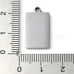 Non-Tarnish 304 Stainless Steel Pendants&nbsp;STAS-D025-06P-01