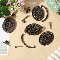 Alloy and Iron for Cabinet Door Handle Small Ring&nbsp;FIND-CA0010-74