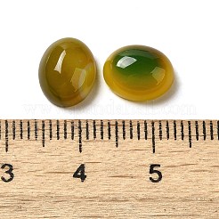 天然石瑪瑙カボション  染め＆加熱  オーバル  10x8x4mm&nbsp;G-P521-03B-02