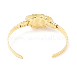 Natural Lemon Quartz Horse Eye Beaded Cuff Bangle&nbsp;G-D458-01G-07-RS