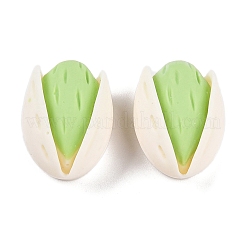 不透明樹脂デコデンカボション  ピスタチオ  淡緑色  20.5~21x15x10~11mm&nbsp;RESI-N039-125