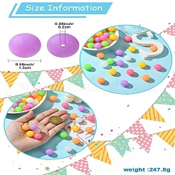 100 個のシリコン焦点ビーズ  ラウンド  ミックスカラー  15mm  穴：2mm&nbsp;SIL-CJ0002-06