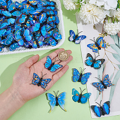 100Pcs PVC Artificial Butterfly Decorations&nbsp;AJEW-UN0002-45