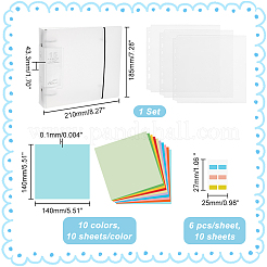 1 Set 6-Hole Plastic Binder Photo Albums&nbsp;DIY-GA0005-89