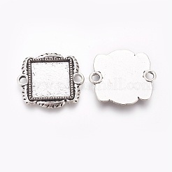 Tibetan Style Alloy Cabochon Connector Setting&nbsp;TIBE-X0186-03
