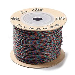 ポリエステルツイストコード  ラウンド  DIYのジュエリーには  サンゴ  1mm  約49.21ヤード（45m）/ロール&nbsp;OCOR-G015-01A-40
