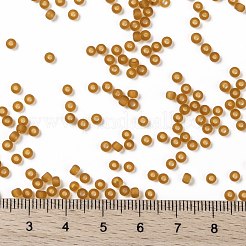 TOHOラウンドシードビーズ  日本製シードビーズ  （2cf）マットダークトパーズ  8/0  3mm  穴：1mm  約1110個/50g&nbsp;SEED-XTR08-0002CF