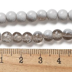 Crackle Glass Beads Strands&nbsp;GLAA-U001-6mm-06