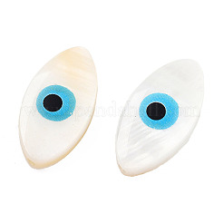 Evil Eye Natural Freshwater Shell Beads&nbsp;SHEL-F001-34