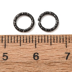 304ステンレススチールオープン丸カン  イオンプレーティング（ip）  ブラック  7x1mm  内径：5mm&nbsp;SA-CBA8C38-08EB