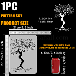 Plastic Hollow Out Drawing Painting Stencils Templates&nbsp;DIY-WH0396-837