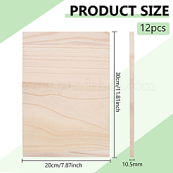 Rectangle Wood Breaking Boards&nbsp;WOOD-WH0131-02B-1