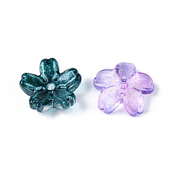 Baking Paint Transparent Glass Bead Caps&nbsp;DGLA-N014-06