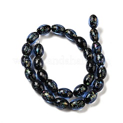Handmade Dichroic Foil Glass Beads Strands&nbsp;DICH-U001-12B