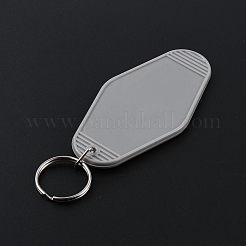 Plastic Blank Motel Keychain&nbsp;KEYC-WH0034-29F