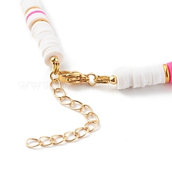 Polymer Clay Heishi Beaded Necklaces&nbsp;NJEW-JN03504-01