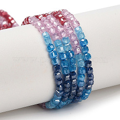 Gradient Color Cubic Zirconia Bead Strands&nbsp;ZIRC-F144-02B