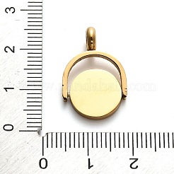 304 Stainless Steel Rotatable Pendants&nbsp;X-STAS-H438-08G